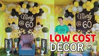 Simple Birthday Decoration Ideas at Home | Black and Gold Party Decoration Ideas