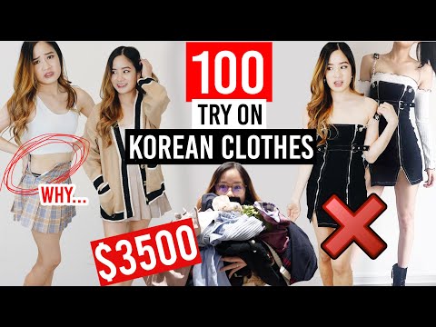 3500 美元的行李--我試穿了 YESSTYLE 的 100 件韓國服裝 *誠實的評價* ($3500 HAUL - I try on 100 KOREAN CLOTHES from YESSTYLE *honest reviews*)