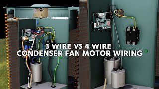 3-Wire vs 4-Wire Condenser Fan Motor Wiring