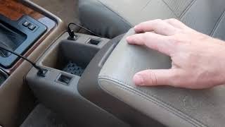 Modded Center Console in Lexus LX450 Adding 12v, USB & Cup Holders (80 Series Toyota Land Cruiser)