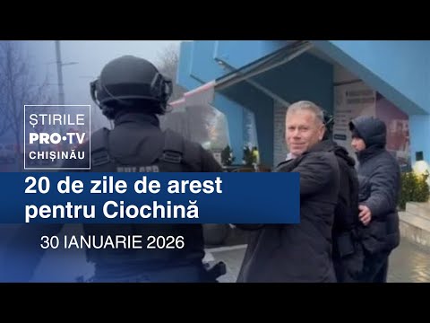 Știrile PRO TV (ORA 20:00) | 20 DE ZILE DE AREST PENTRU NICANOR CIOCHINĂ | Moldova