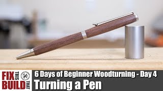 Pen Turning with Basic Tools | How to Make a Pen