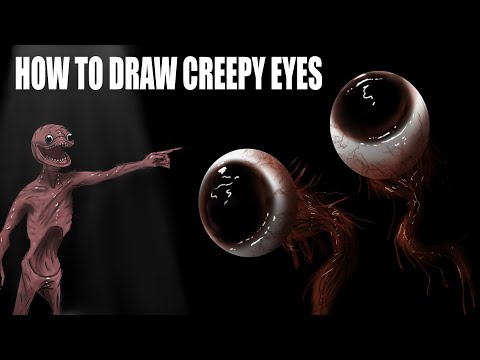 How to draw Creepy Eyes Tutorial - Darian Quilloy