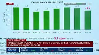 НАЦБАНК ДОПУСКАЕТ, ЧТО КУРС ТЕНГЕ ОТРЕАГИРУЕТ НА САНКЦИОННУЮ РИТОРИКУ В АДРЕС РОССИИ