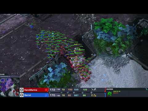 Nice Widow Mine Traps | HeroMarine vs. Serral #Shorts