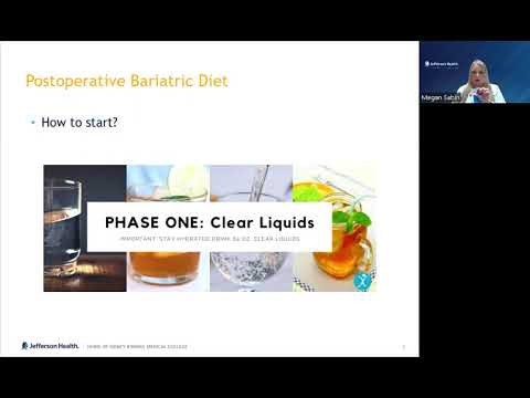 Post-Surgery Course and Expectations: Starting the Postoperative Bariatric Diet