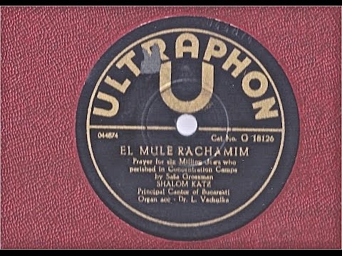 Shalom Katz sings El Mule Rachamin - Prayer for six Million Jews...