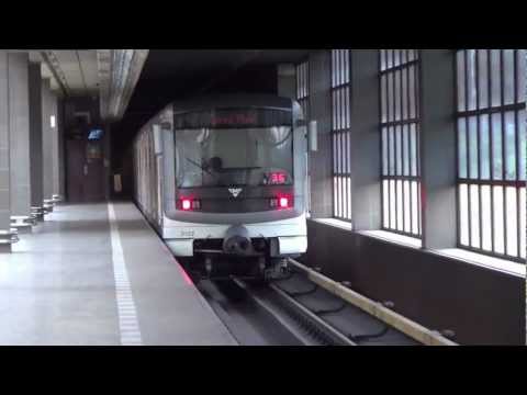 Metro Praha / Prague at station Hůrka Linka B HD