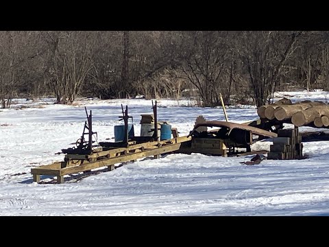 Abandoned Sawmill part 17: rails and carriage installation 