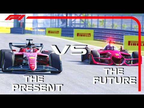 Ferrari F1 2022 vs Ferrari F1 2030 Concept - Interlagos GP