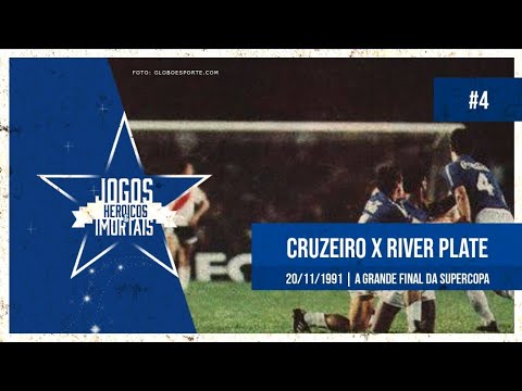 Cruzeiro 3x0 River Plate/ARG - Supercopa Libertadores 1991 (Melhores Momentos) #4