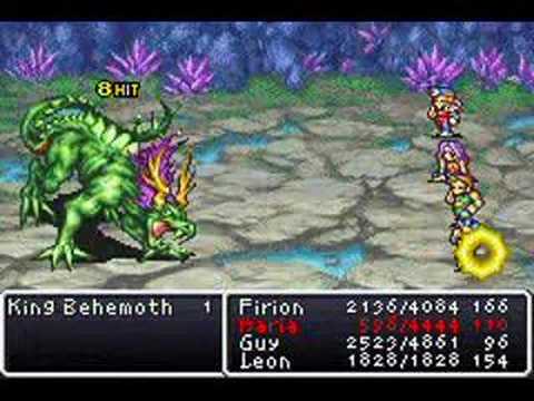 Final Fantasy II DOS Boss Battle #18 - King Behemoth