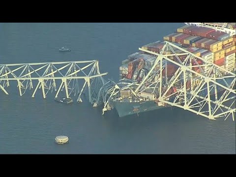 CAUGHT ON CAMERA Ship collides with Francis Scott Key Bridge in Baltimore