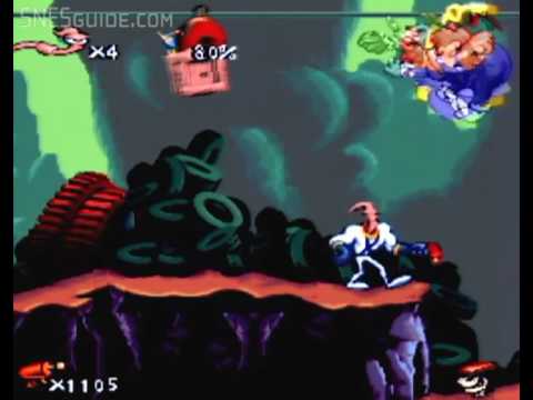 Earthworm Jim - SNES Gameplay