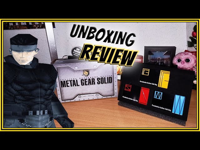 Vídeo relacionado con FaNaTtik Metal Gear Solid 2 Lingote de metal de serpiente de edición limitada, producto oficial, 5.000 en todo el mundo, soporte de exhibición incluido