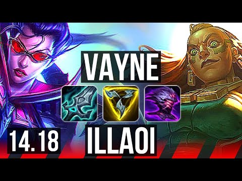 VAYNE vs ILLAOI (TOP) | 6/0/8, Dominating | EUW Diamond | 14.18