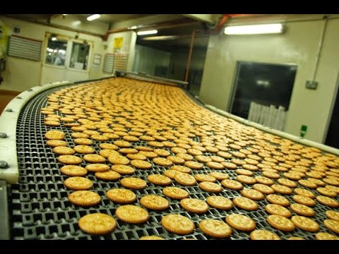 Work process of biscuit making machinery