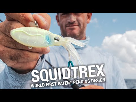 WORLD FIRST - Totally Unique Lure Design. How to Fish the pat. pending Nomad Squidtrex Squid Vibe