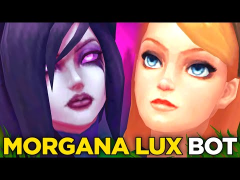 Lux i Morgana na bocie robi 1v9 w League of Legends