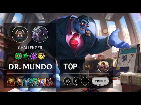 Dr. Mundo Top vs Jayce - BR Challenger Patch 11.24