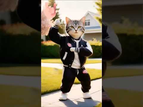 Cute cat Dance  #comedy #shorts #funny #gangnamstyle