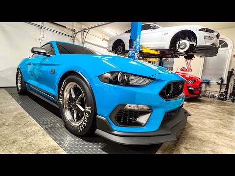 MEATY!! Installing a $4,000 DRAG PACK on Mach 1 Mustang!! *WE WENT RACING*