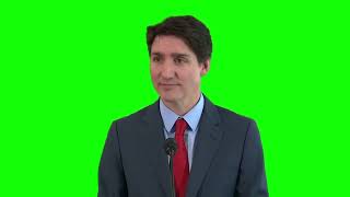 Justin Trudeau "thursday" green screen