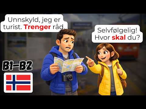 🇳🇴 Learn Norwegian in 29 Minutes: 60+ Public Transport Phrases | B1-B2