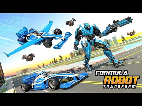 Robot Flying Formula Car Game 2021: F1 Car Robot Transform - Android Gameplay