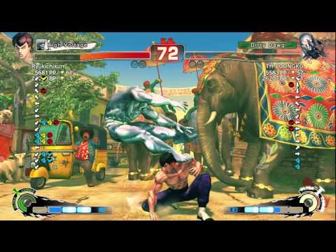 Ryukichikun (Fei Long) vs. POONGKO (Seth) - SSF4 AE 2012 Ranked Match