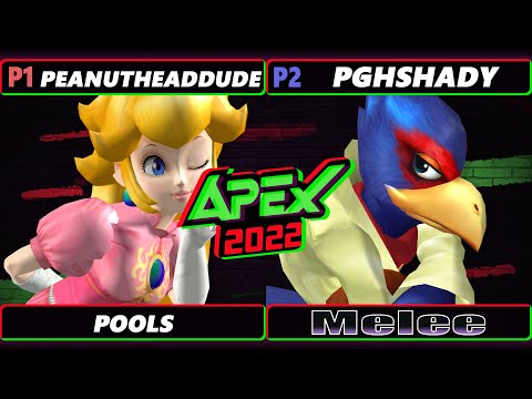 Apex 2022 - PeanutHeadDude (Peach) Vs. PGHShady (Falco) SSBM Melee Tournament