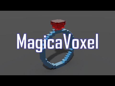MagicaVoxel - Materials Tutorial -Metal and Glass
