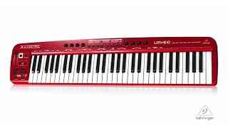 Video thumbnail for U-CONTROL UMX610 The Ultimate Studio in a Box: 61-Key USB/MIDI Controller Keyboard by Behringer