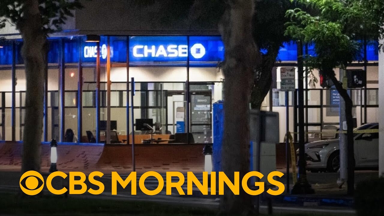 Man with apparent bomb barricaded with hostages inside Southern California bank