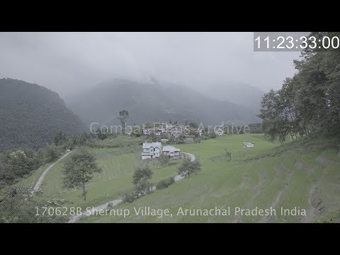 Shernup Village and Chain Bridge, Arunachal Pradesh, India (170628B)