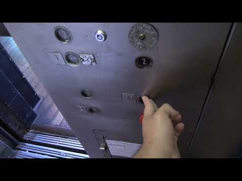 Very Worn, but COOL Newer Otis Lexan Hydraulic Elevator at the Pratt St. Ale House in Baltimore, MD