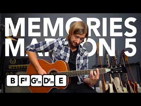 Maroon 5 - Memories lezione di chitarra tutorial accordi come suonare canzoni acustiche facili