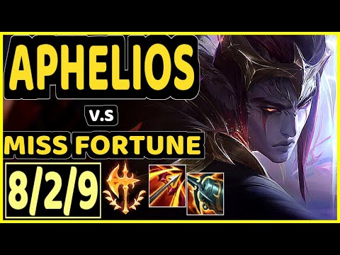 APHELIOS vs MISS FORTUNE - 8/2/9 KDA BOTTOM ADC GAMEPLAY - KR Ranked MASTER
