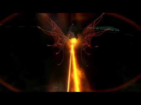 Stellaris: Leviathans, Ether Dragon fights the Infinity Machine