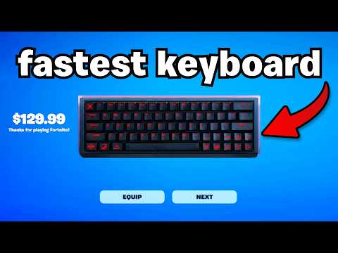 I Switched to the Fastest Keyboard in the World (Fortnite)