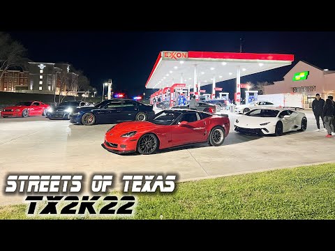 TX2K22 Night Full of the BEST Street Racing in Texas! (1000hp 5.0, 900hp Hellcat, Z06, Lambo & MORE)