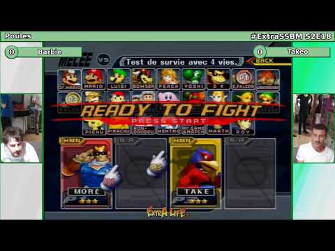 Melee @ Extra Life Café S2E18 - Barbie (C. Falcon) vs. Takeo (Falco) - Winners Round 1