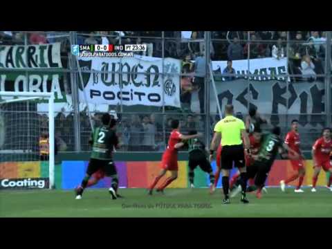 Gol de Ledesma. San Martín 1 Independiente 0.Fecha 21.Torneo Primera División 2015.FPT