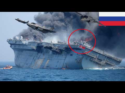 2 minutes ago! Squadron of US and Ukrainian F-35 fighter jets sank a North Korean cruiser in Russia.