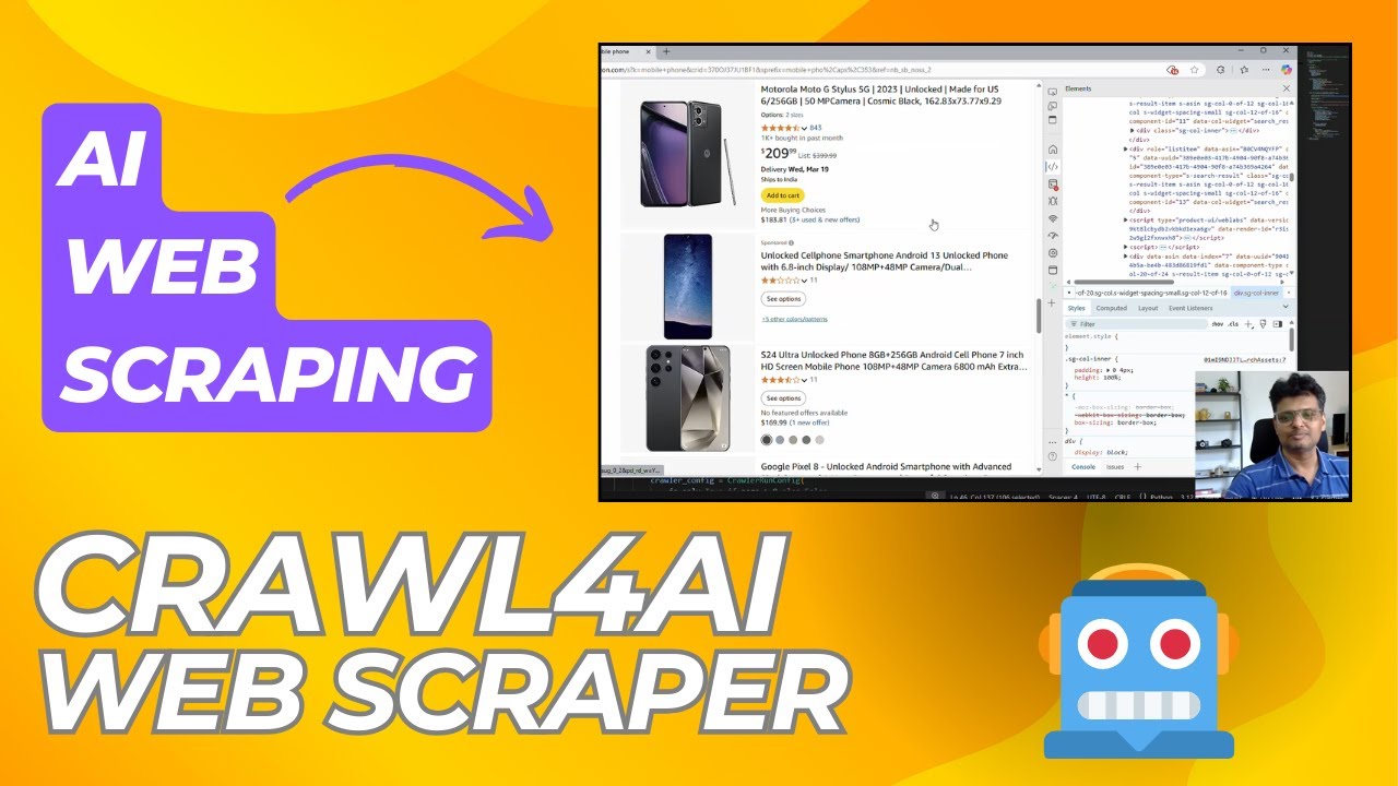 Python AI Web Scraping Tutorial | Crawl4AI | ECommerce Data Extraction