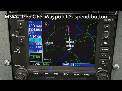 MSFS - GPS OBS, Waypoint Suspend button