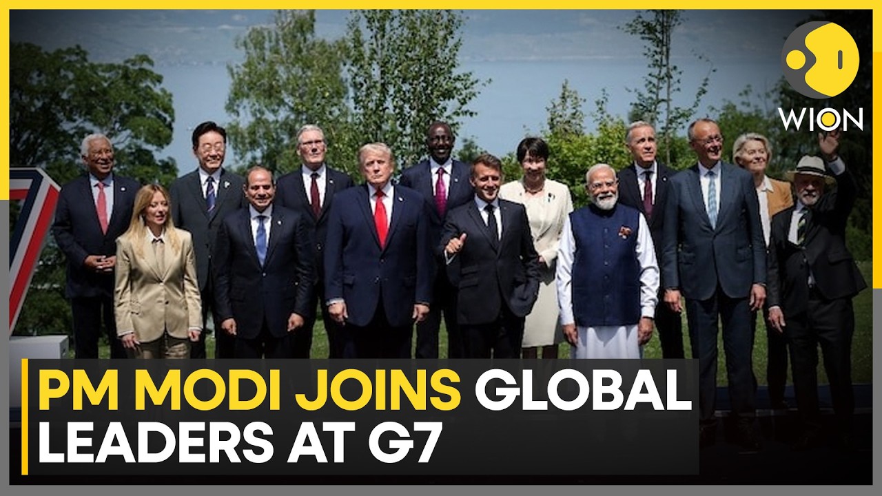 PM Modi at G7 Summit: Seated Next to Trump, PM Modi Raises Maritime Safety Issue | WION
