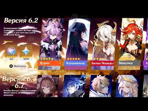 ✅НОВОЕ РАСПИСАНИЕ БАННЕРОВ 6.2-6.8 в Genshin Impact!