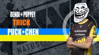 Dendi puck and Puppey chen trick @ The International 2012