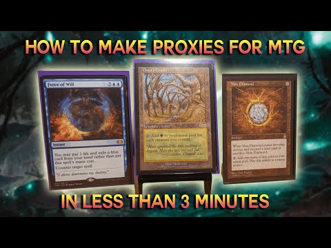 How To Make Paper Proxies For Magic: The Gathering | BEST METHOD